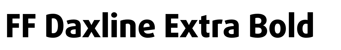 FF Daxline Extra Bold